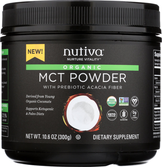 NUTIVA: MCT Powder, 10.6 oz