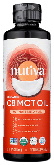 NUTIVA: MCT Oil C8, 12 fo