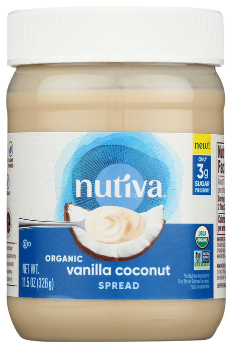 NUTIVA: Vanilla Coconut Spread, 11.5 oz