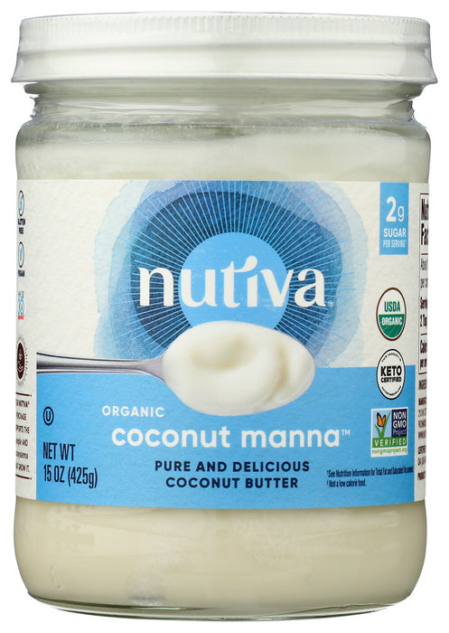 NUTIVA: Organic Coconut Manna, 15 Oz