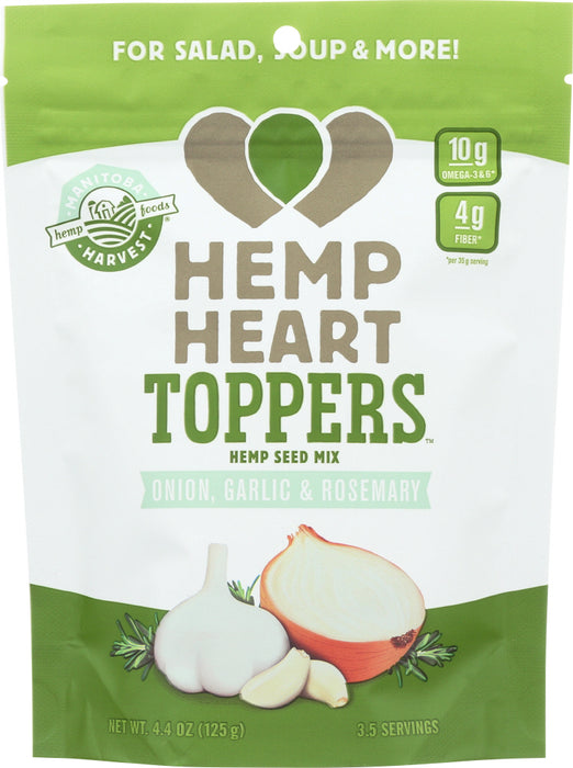 MANITOBA HARVEST: Hemp Heart Toppers Onion, Garlic & Rosemary, 4.4 oz