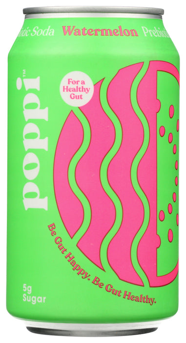 POPPI: Soda Prebiotic Watermelon, 12 fo