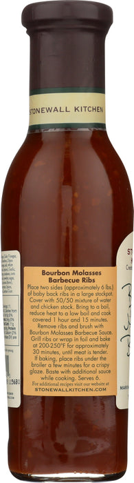 STONEWALL KITCHEN: Bourbon Molasses Barbecue Sauce, 11 fo
