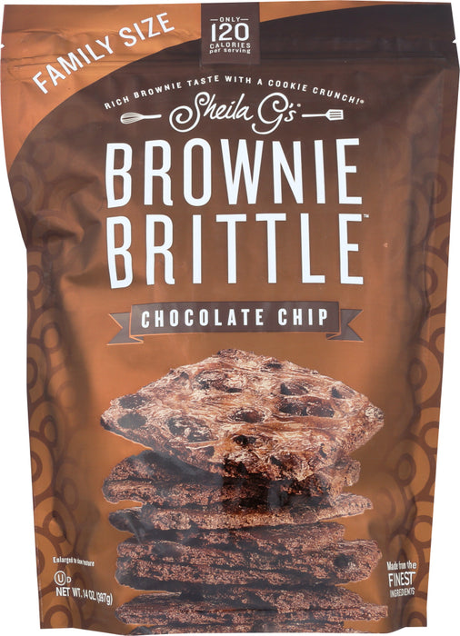 SHEILA GS: Brownie Brittle Chocolate Chip, 14 oz