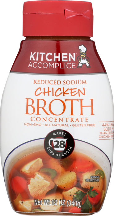 KITCHEN ACCOMPLICE: Chicken Broth Concentrate Liquid, 12 oz