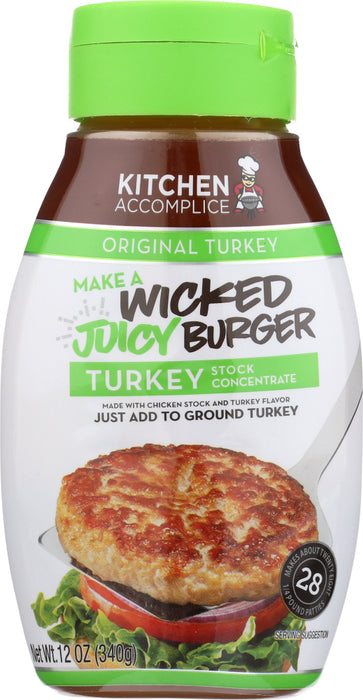 KITCHEN ACCOMPLICE: Sauce Juicy Burger Turkey, 12 oz