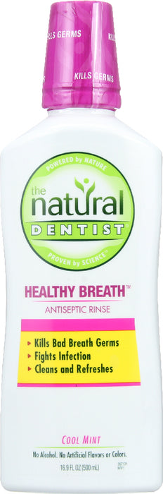 NATURAL DENTIST: Natural Antiseptic Cool Mint Rinse, 16.9 fo