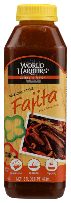 WORLD HARBORS: Sauce Fajita Mexican Style, 16 oz