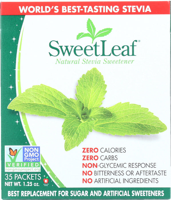SWEETLEAF: Natural Stevia Sweetener, 35 Packets
