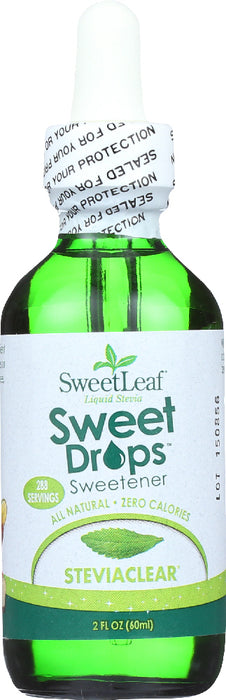 SWEETLEAF STEVIA: Liquid Stevia Sweet Drops Sweetener Steviaclear, 2 oz