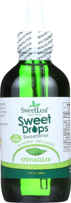 SWEETLEAF STEVIA: Liquid Stevia Sweet Drops Stevia Clear, 4 oz