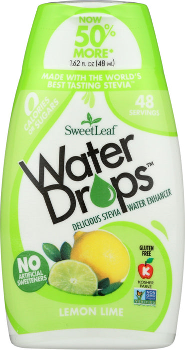 SWEETLEAF STEVIA: Water Drop Lemon Lime, 1.62 fo