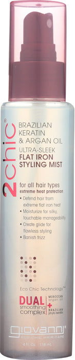 GIOVANNI COSMETICS: 2Chic Flat Iron Styling Mist, 4 oz - No Brand For Less 