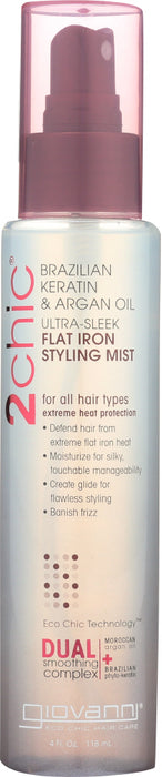 GIOVANNI COSMETICS: 2Chic Flat Iron Styling Mist, 4 oz