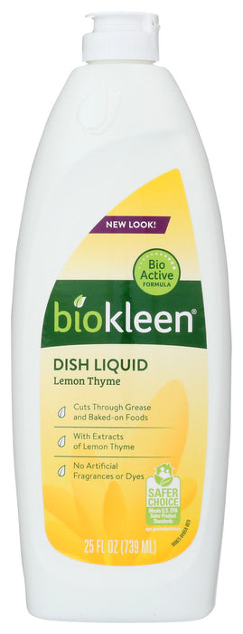 BIO KLEEN: Lemon Thyme Dish Liquid, 25 oz