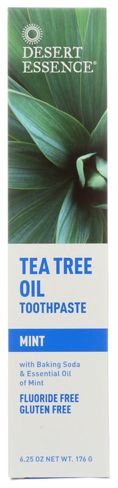 DESERT ESSENCE: Natural Tea Tree Oil Toothpaste Mint, 6.25 oz