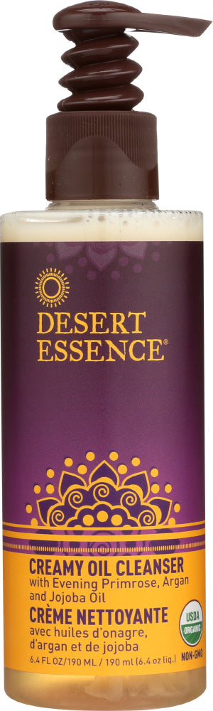 DESERT ESSENCE: Creamy Oil Cleanser, 6.4 fl oz - No Brand For Less 