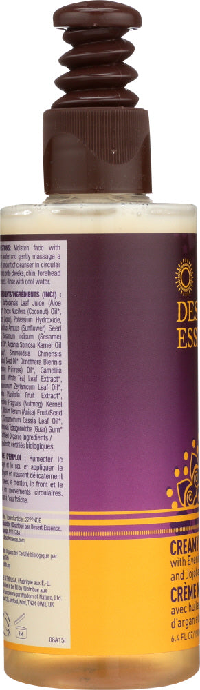 DESERT ESSENCE: Creamy Oil Cleanser, 6.4 fl oz - No Brand For Less 