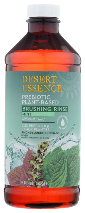DESERT ESSENCE: Brushing Rinse Mint, 15.8 fo - No Brand For Less 