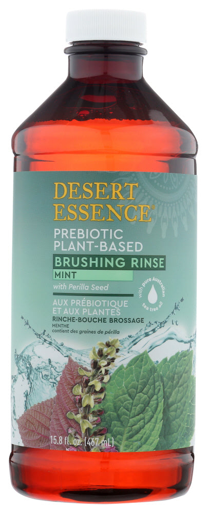 DESERT ESSENCE: Brushing Rinse Mint, 15.8 fo - No Brand For Less 