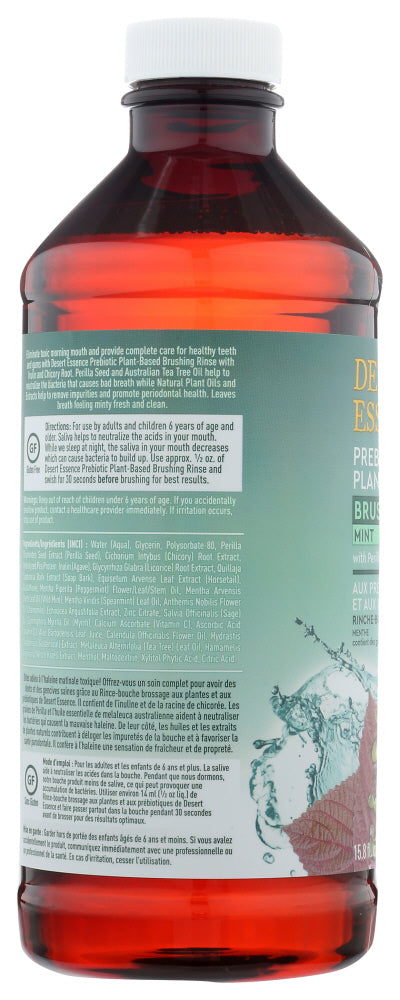 DESERT ESSENCE: Brushing Rinse Mint, 15.8 fo - No Brand For Less 