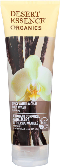 DESERT ESSENCE: Body Wash Vanilla Chai, 8 fl oz