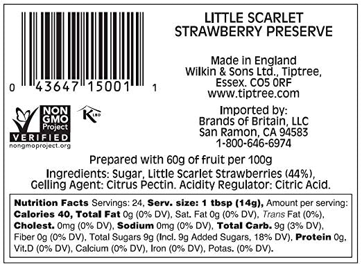 TIPTREE: Preserve Little Scarlet Strawberry, 12 oz