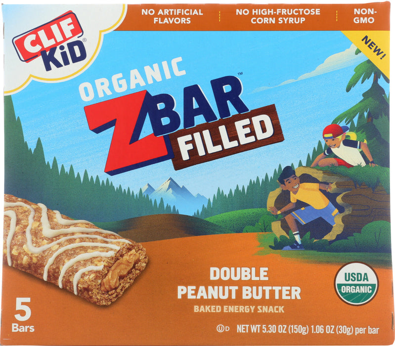 CLIF KID: Bar Double Peanut Butter, 5.3 oz