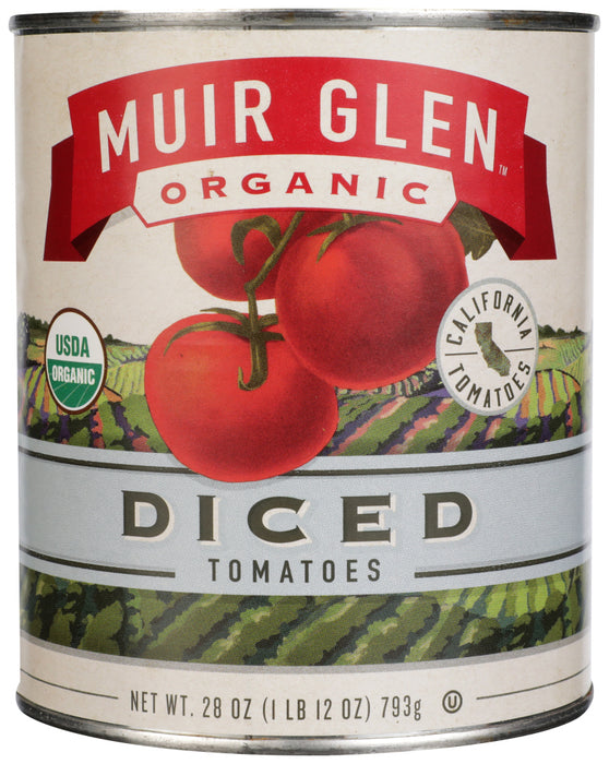 MUIR GLEN: Organic Diced Tomatoes, 28 oz