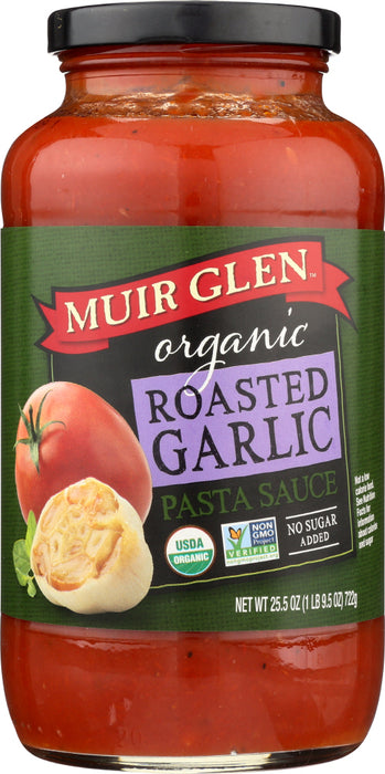 MUIR GLEN: Organic Pasta Sauce Roasted Garlic, 25.5 oz