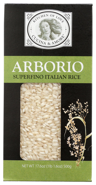 CUCINA & AMORE: Arborio Rice Grains, 17.6 oz
