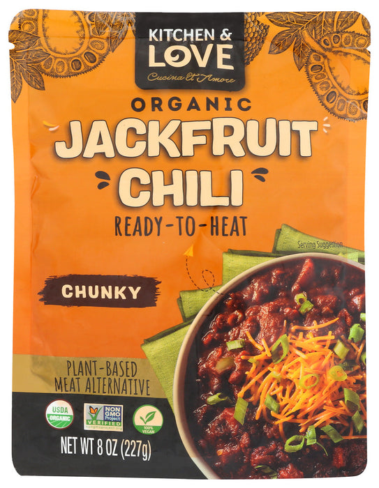 KITCHEN AND LOVE: Chunky Organic Jackfruit Chili, 8 oz