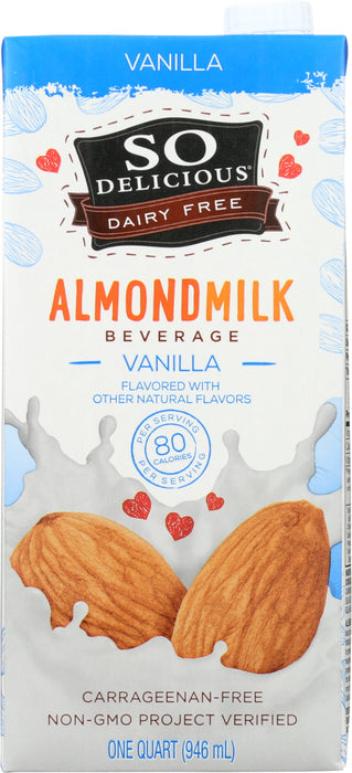 SO DELICIOUS: Almondmilk Beverage Vanilla, 32 oz