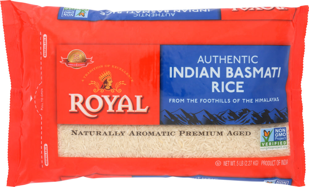 ROYAL: Basmati Rice Poly Pillow Pack, 5 lb