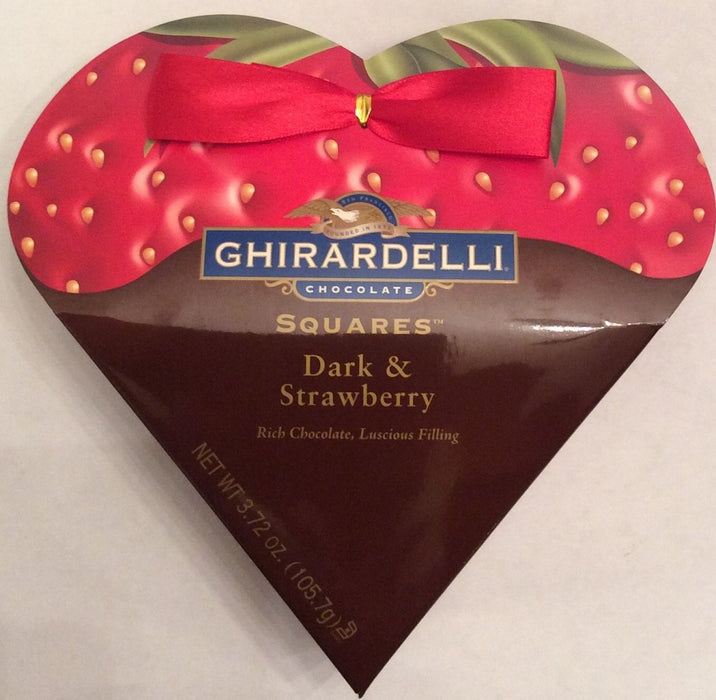 GHIRARDELLI: Dark Chocolate Squares Valentine Heart, 3.72 oz