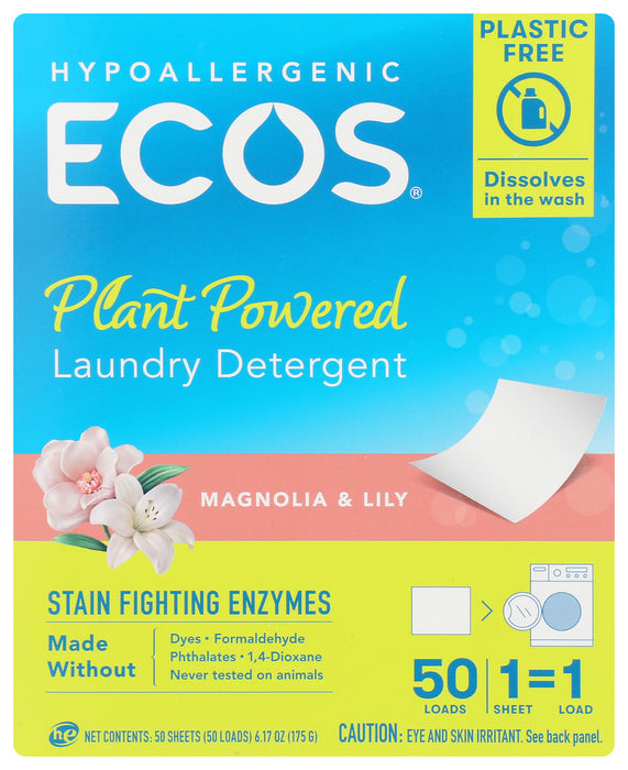 ECOS: Next Liquidless Laundry Detergent Magnolia And Lily, 50 ea