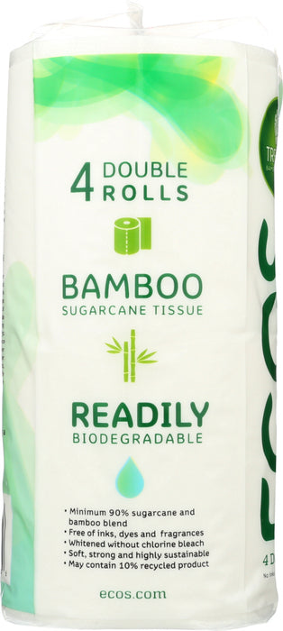 EARTH FRIENDLY: Treeless Bathroom Tissue 300 Sheets Per Roll 2 Ply, 4 rl