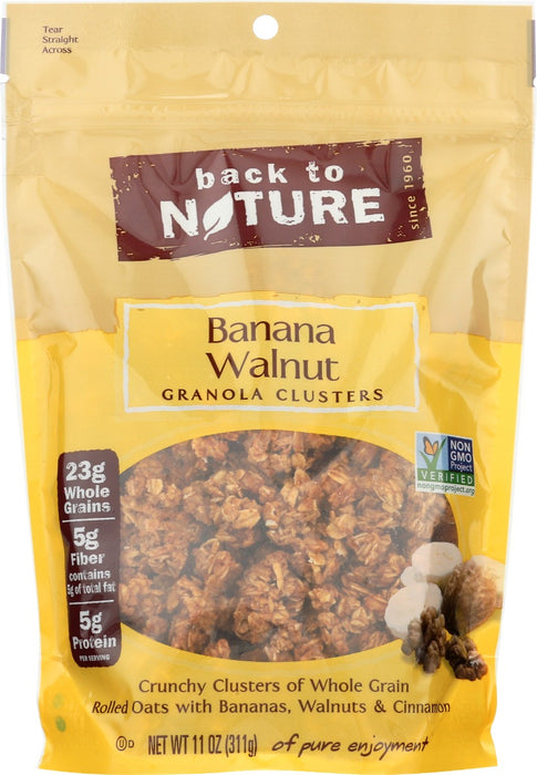 BACK TO NATURE: Banana Walnut Granola Clusters, 11 oz