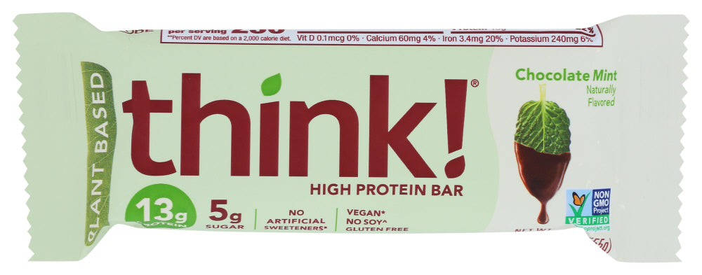 THINK THIN: Chocolate Mint Protein Bar, 1.94 oz