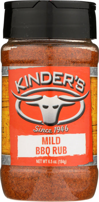 KINDERS: Mild BBQ Rub, 6.5 oz