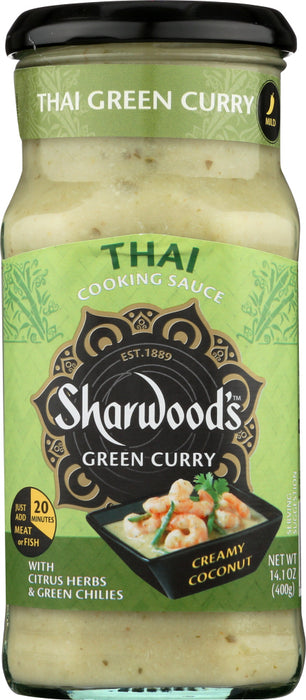 SHARWOODS: Sauce Thai Green Curry, 14.1 oz