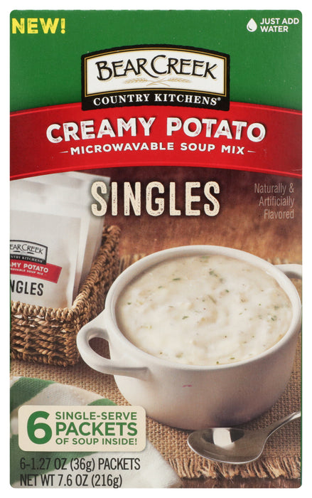 BEAR CREEK: Creamy Potato Soup Mix Singles, 7.62 oz