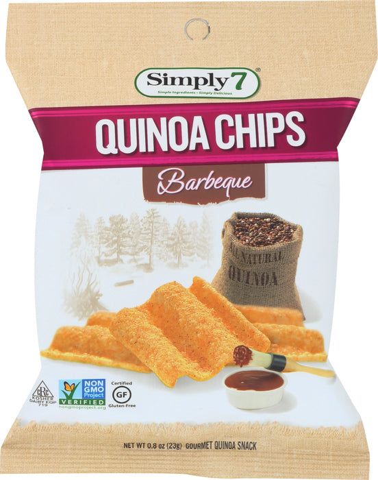 SIMPLY 7: Chip Single Serve Quinoa Barbeque, .8 oz