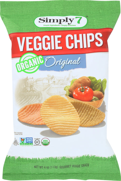 SIMPLY 7: Chip Veggie Original, 3.5 oz