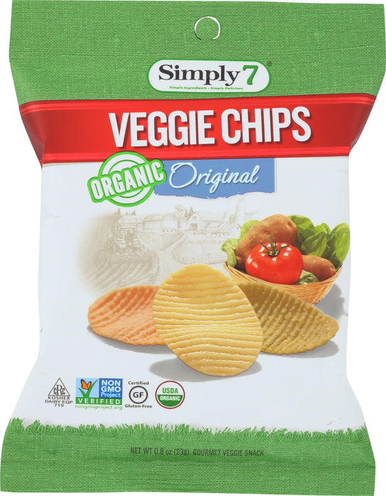 SIMPLY 7: Original Veggie Chips Organic, 0.8 oz