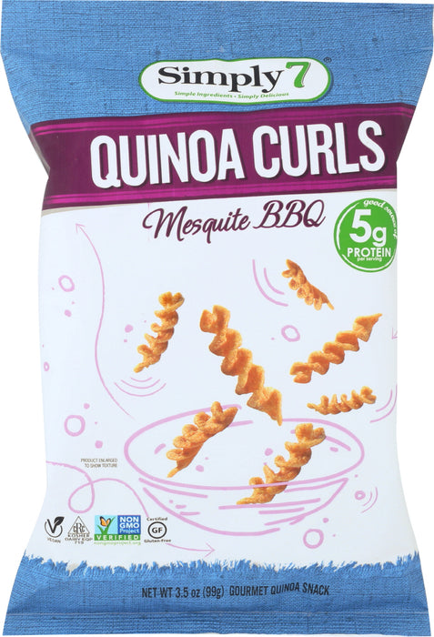 SIMPLY 7: Curls Quinoa Mesquite Barbeque, 3.5 oz