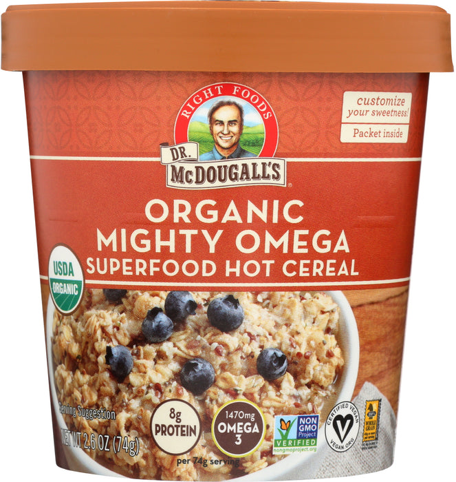 DR MCDOUGALLS: Oatmeal Mighty Omega Original, 2.6 oz
