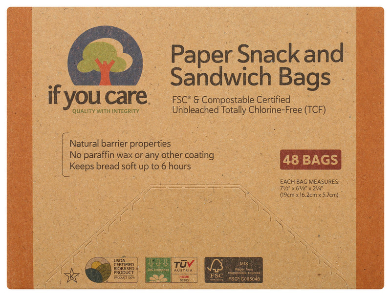 IF YOU CARE: Sandwich Bag, 48 pc
