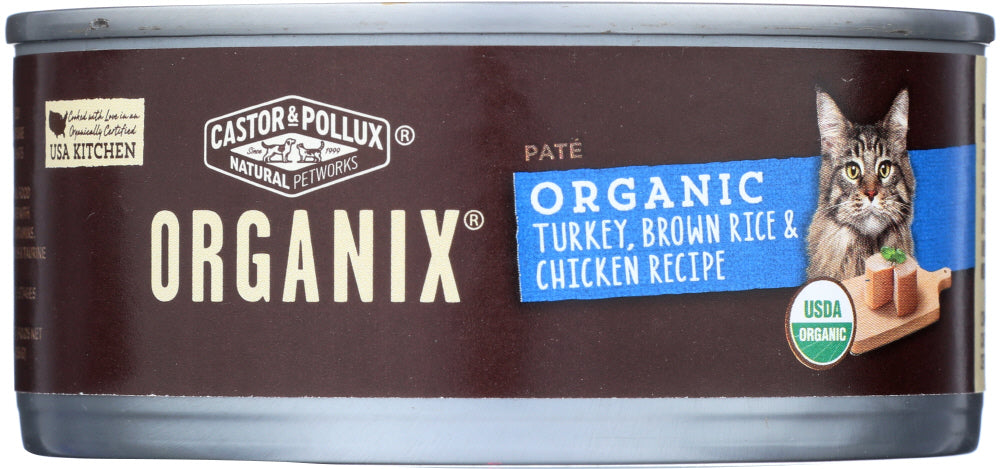 CASTOR & POLLUX: Cat Food Can Organic Turkey Chicken Brown, 5.5 oz