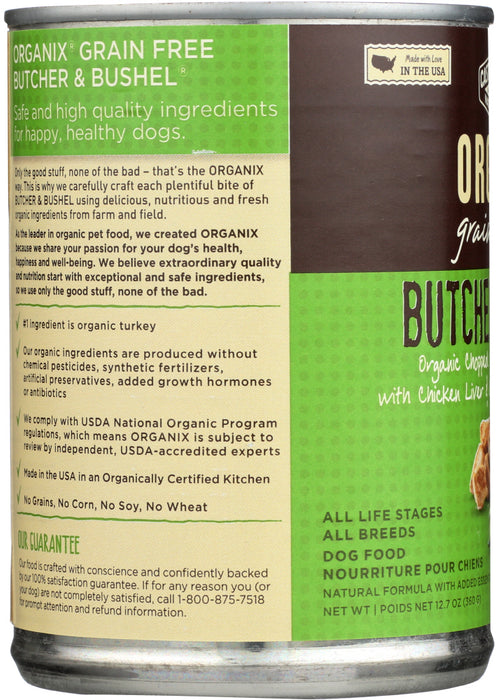 CASTOR & POLLUX: Dog Food Can Organic Butcher & Bushel Turkey Chicken, 12.7 oz